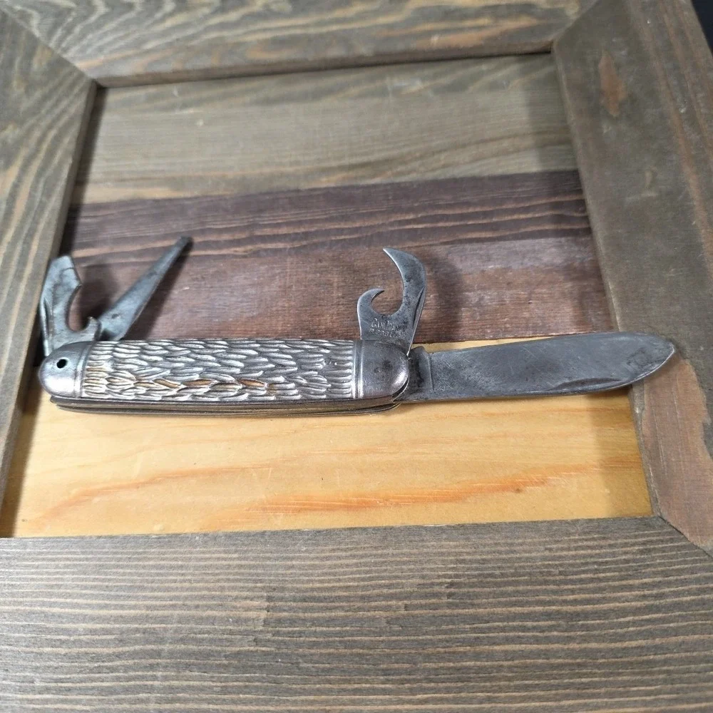 Vintage Imperial Kamp King Camping Folding Knife MISSING D‎ RING